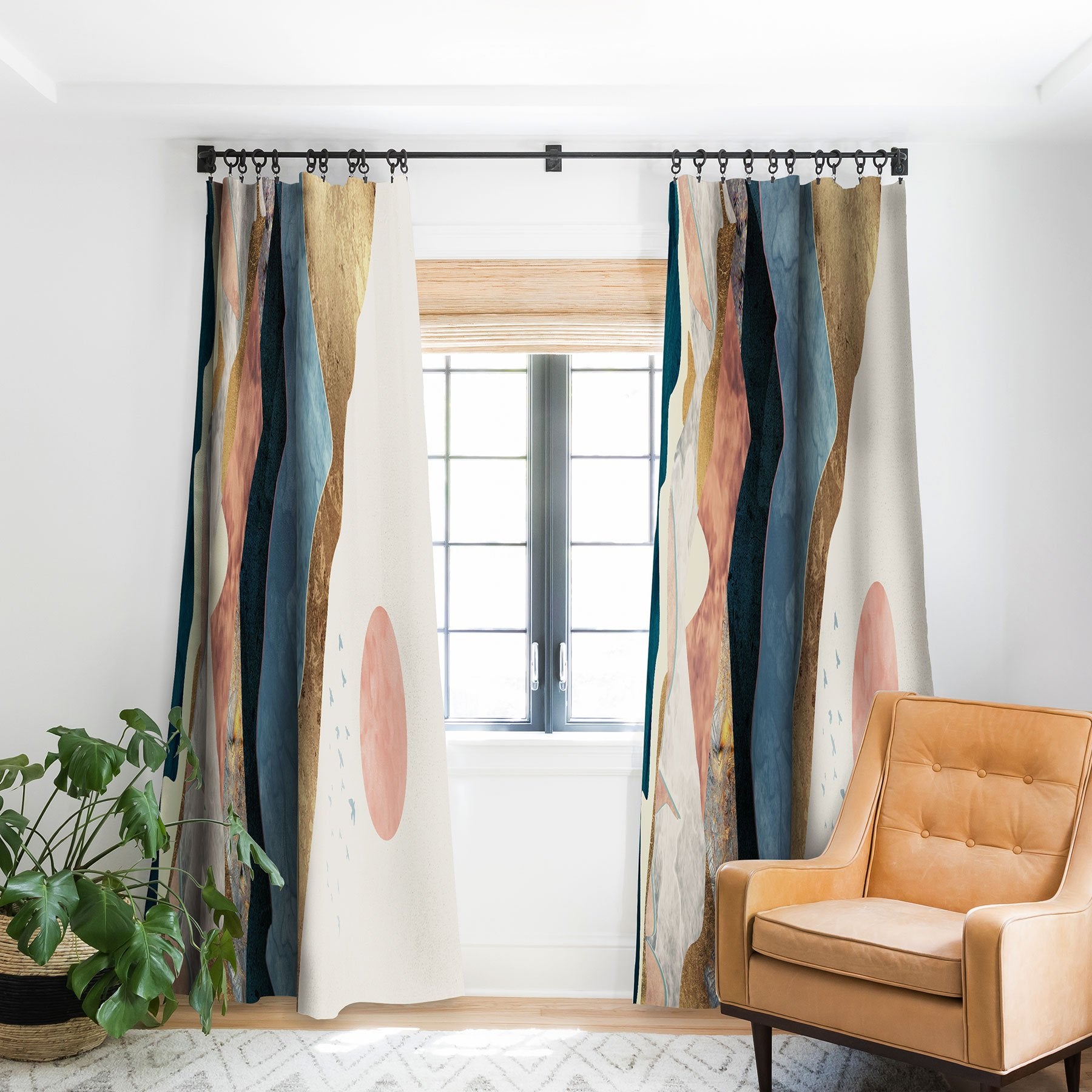 Spacefrogdesigns Golden Peaks Window Treatment - Decor Addict, LLC