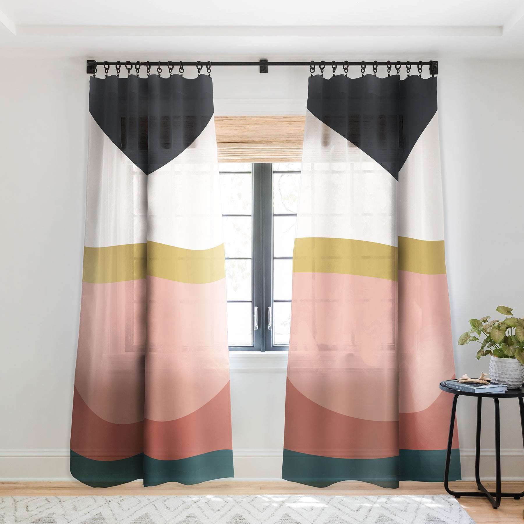 The Old Art Studio Maximalist Geometric 03 Window Treatment - Decor Addict, LLC