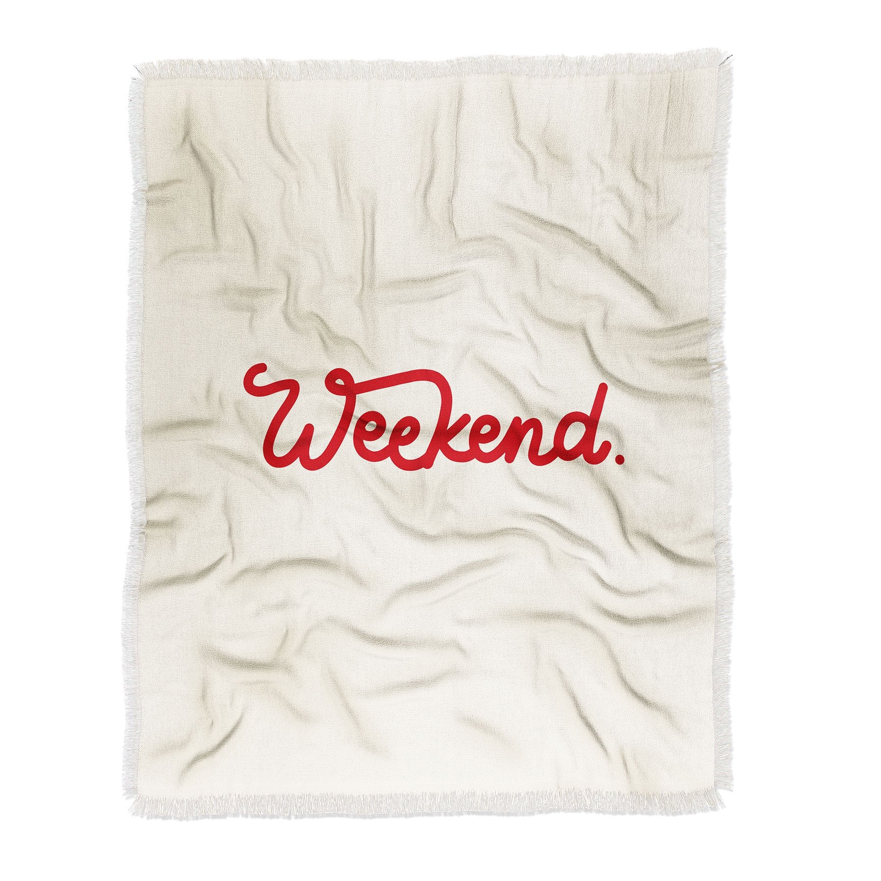 Urban Wild Studio Weekend In Red Throw Blanket - Decor Addict, LLC