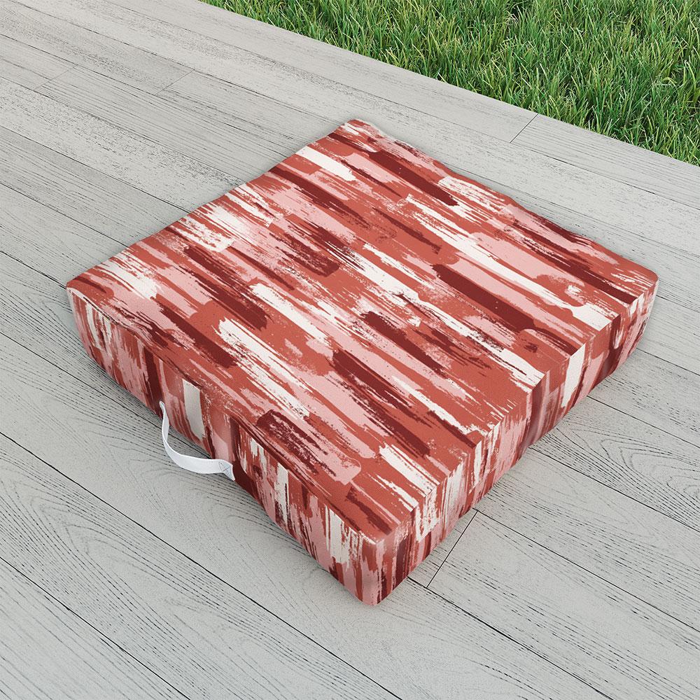 Wagner Campelo Ammar Red Floor Pillow Collection - Decor Addict, LLC