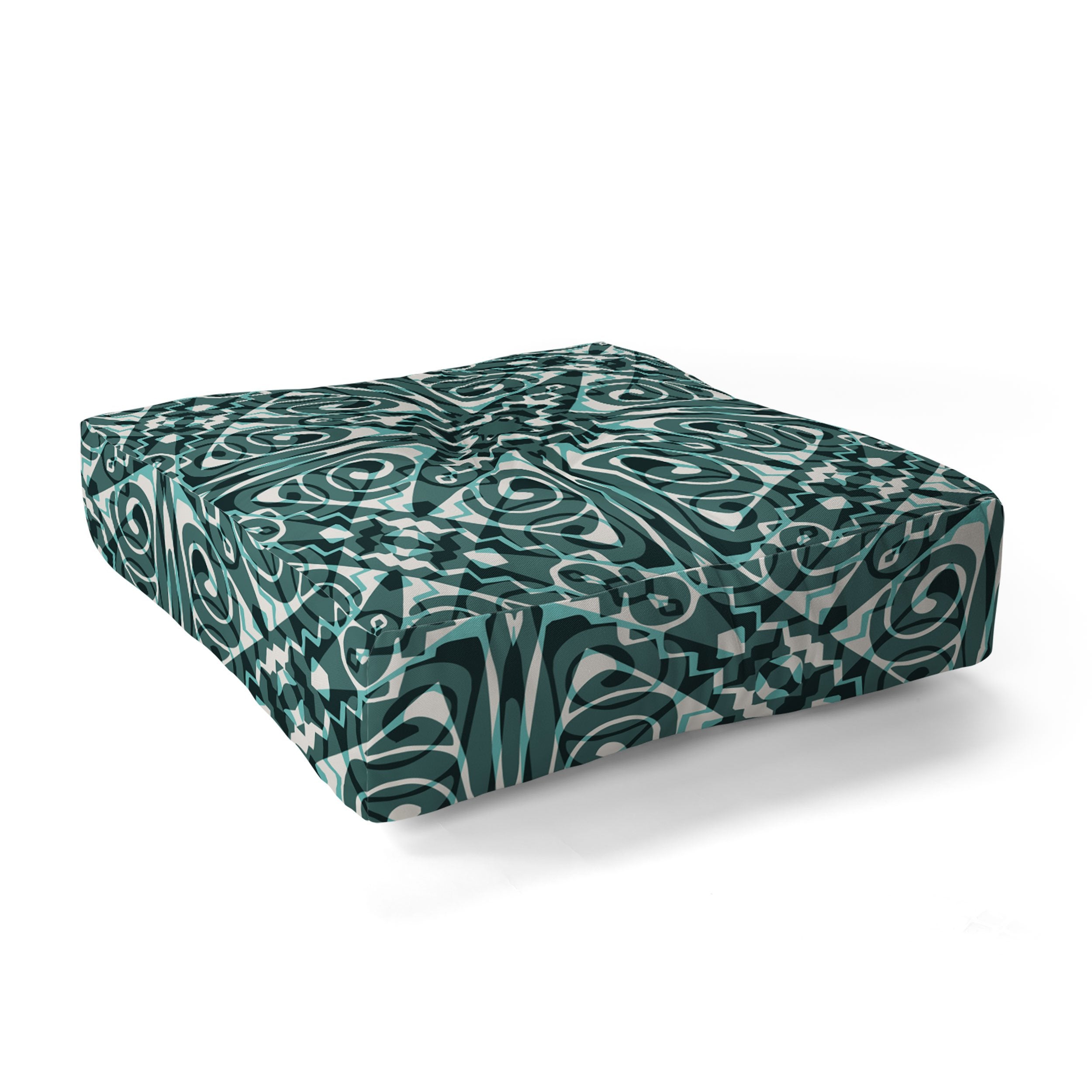 Wagner Campelo Tiznit Green Floor Pillow Collection - Decor Addict, LLC
