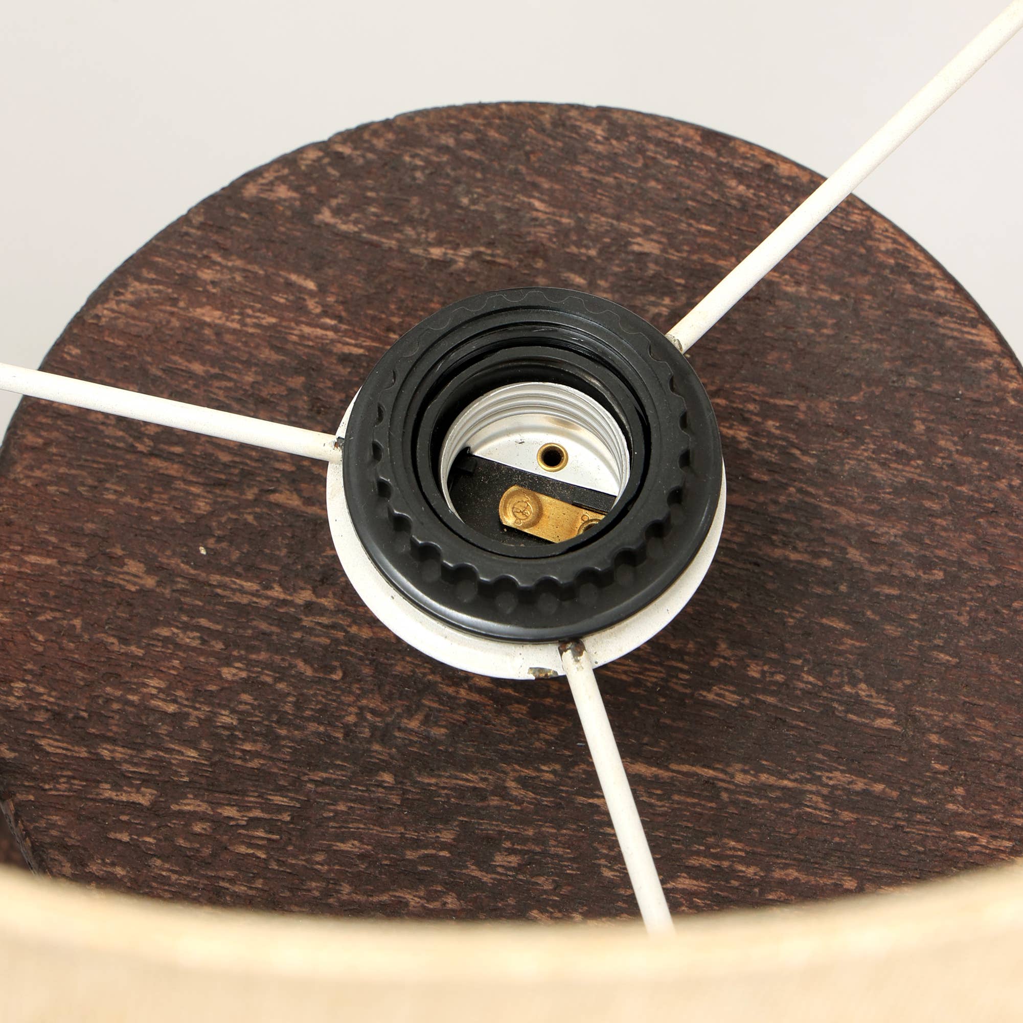 Handmade Artisanal Table Lamp with Wooden Base-13X13X26.5" - Decor Addict, LLC