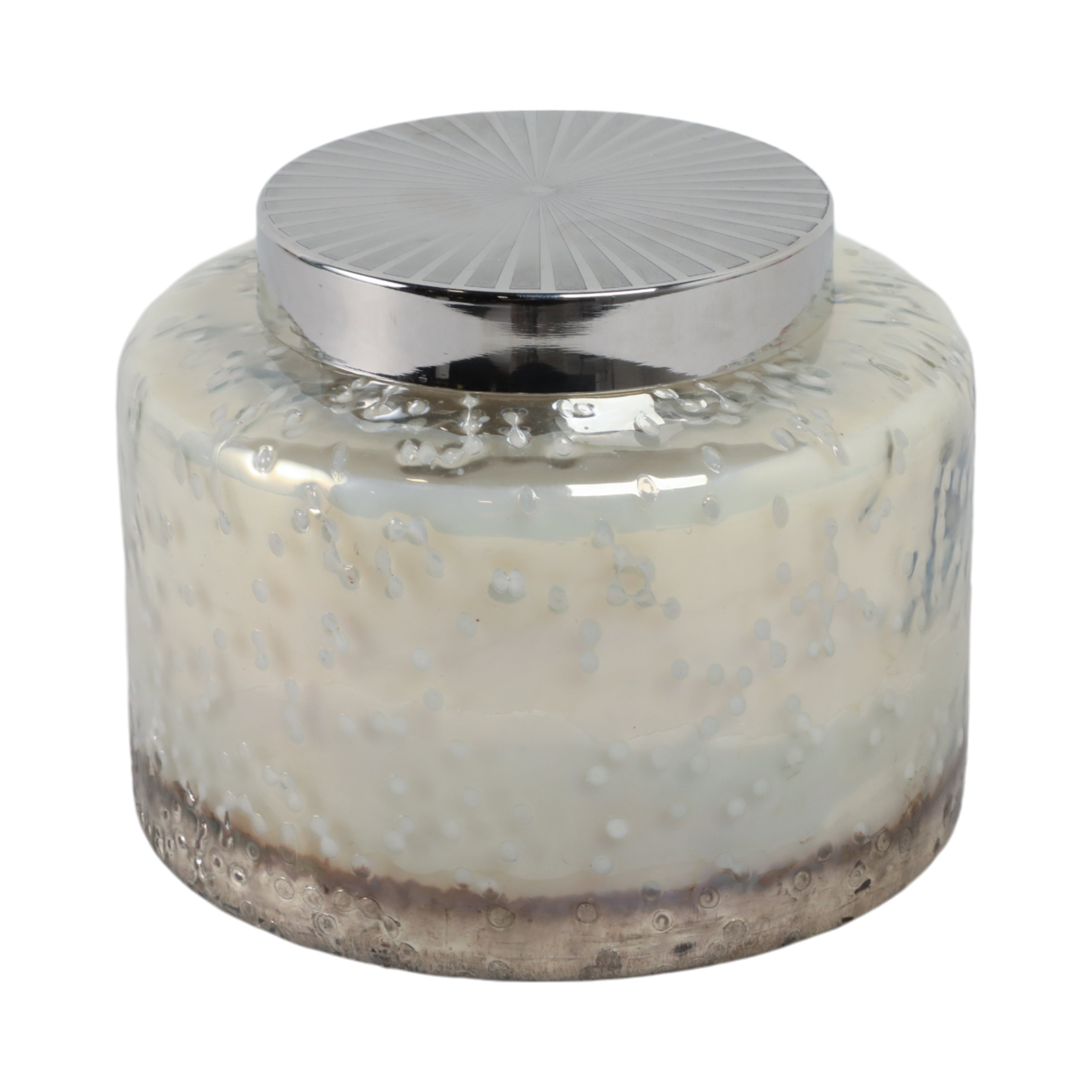 7" 71 Oz Lavender Speckle Lidded Candle, Lt Blue/s - Decor Addict, LLC