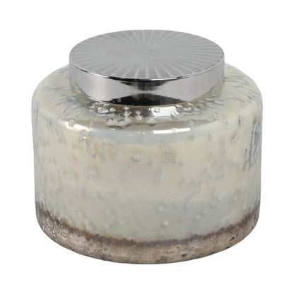 7" 71 Oz Lavender Speckle Lidded Candle, Lt Blue/s - Decor Addict, LLC