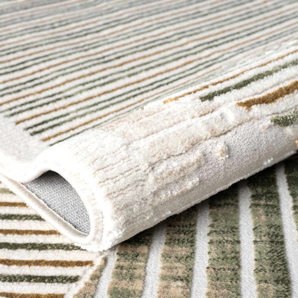 Abani Rugs Ivy Mid-Century Green Arch Area Rug: 2' x 3' - Decor Addict, LLC