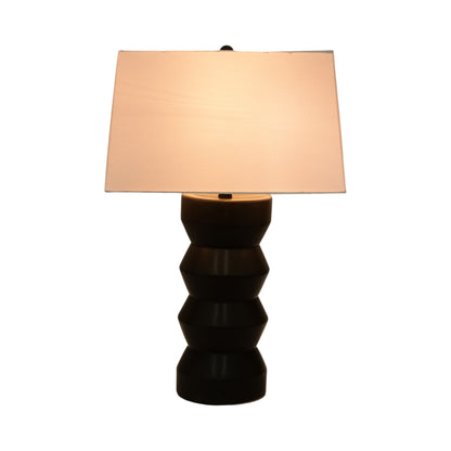 28" Totem Table Lamp, Black - Decor Addict, LLC