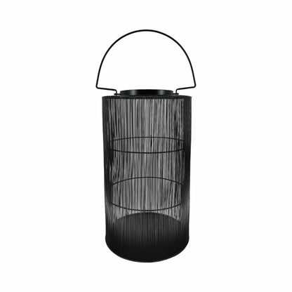 Metal 26" Wire Lantern, Black - Decor Addict, LLC
