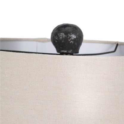 31" Tall Knobby Table Lamp, Black - Decor Addict, LLC