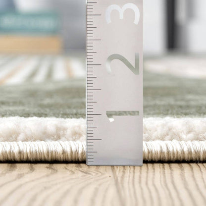 Abani Rugs Ivy Mid-Century Green Arch Area Rug: 2' x 3' - Decor Addict, LLC