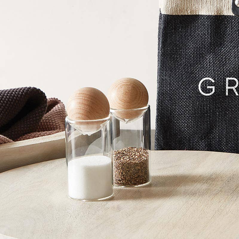 Glass Salt + Pepper Shakers - Decor Addict, LLC