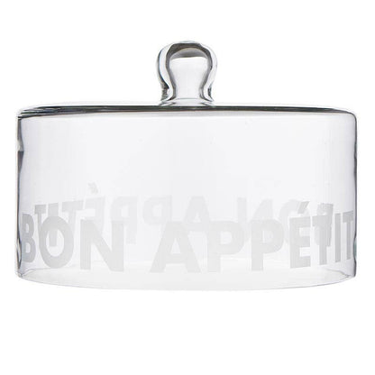 Face to Face Glass Serving Tray - Bon Appetit - Decor Addict, LLC