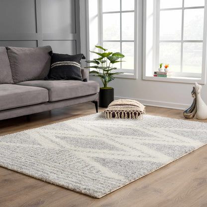 Trunding Plush Area Rug in Gray - Decor Addict, LLC