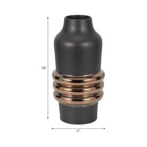 HARKENBROOK BLACK VASE 15 (IN)