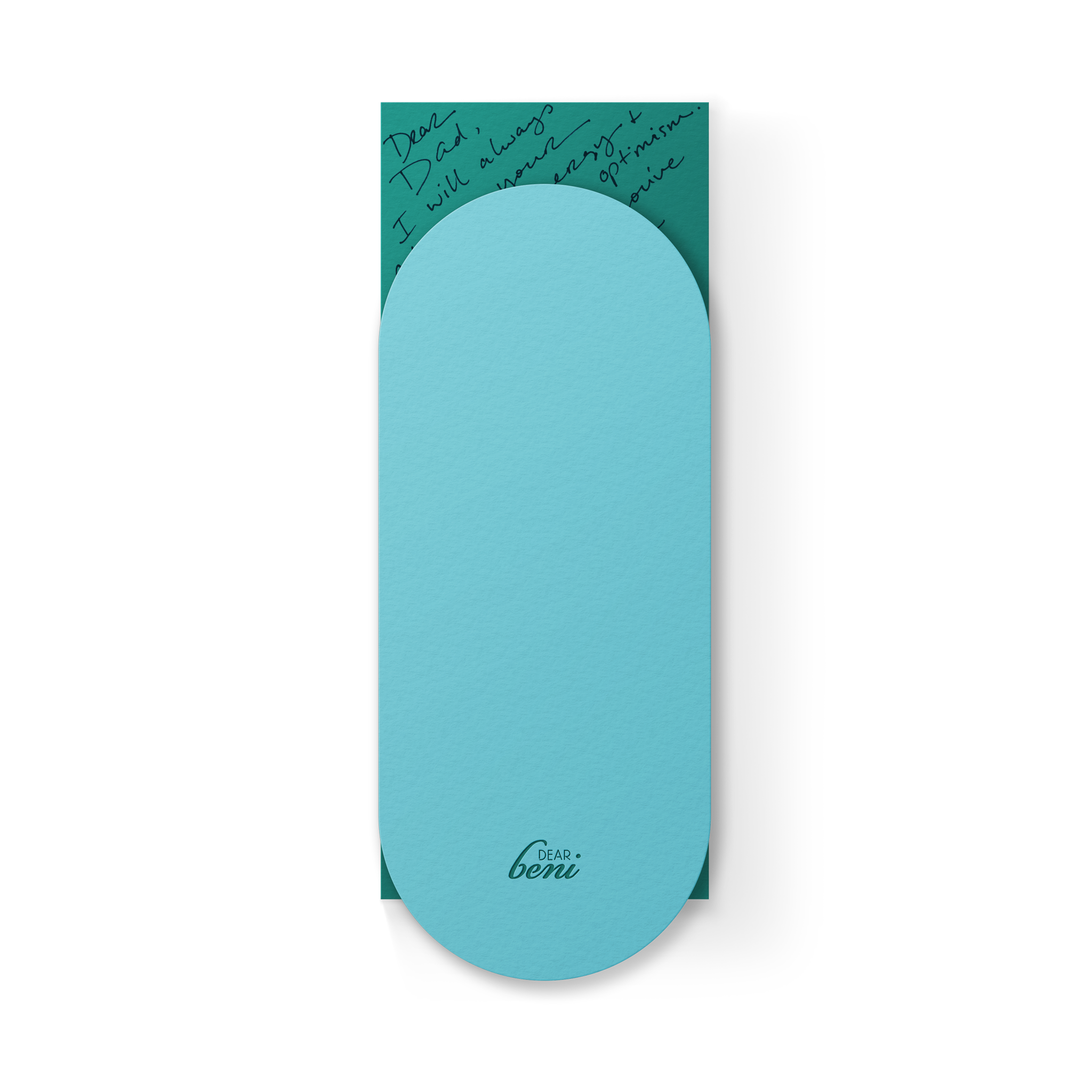 Happy Bday #10 Slim Sleeve Card - Turquoise - Decor Addict, LLC
