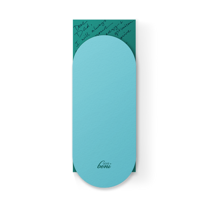 Happy Bday #10 Slim Sleeve Card - Turquoise - Decor Addict, LLC