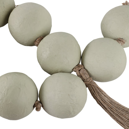 44x3" Ecomix Bead Garland, Sage Green - Decor Addict, LLC