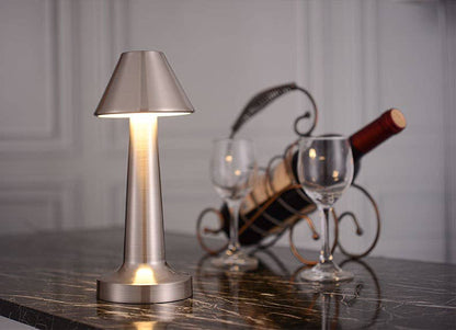 Modern Touch Sensor LED Lamp with USB Charging-Retail Pack: Gold - Decor Addict, LLC