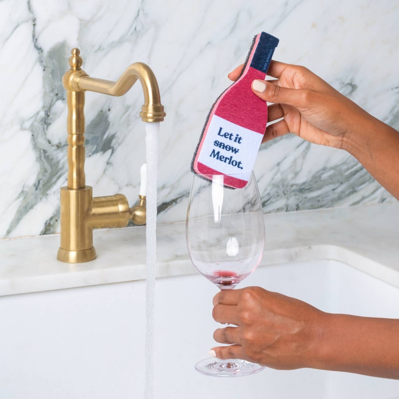 Holiday Scrubbly™ Sponge - Let it Merlot - Decor Addict, LLC