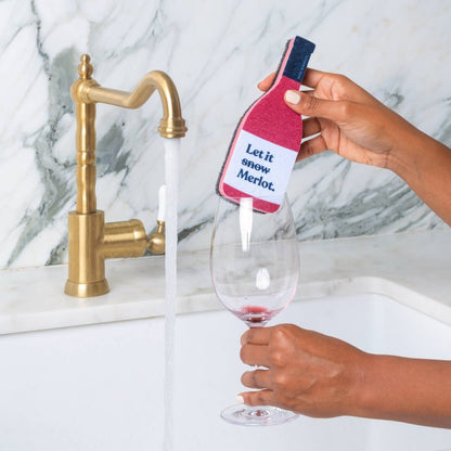 Holiday Scrubbly™ Sponge - Let it Merlot - Decor Addict, LLC