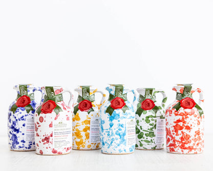 Mixed Colors Fantasia Extra Virgin Olive Oil Ceramic 100ml - Decor Addict, LLC