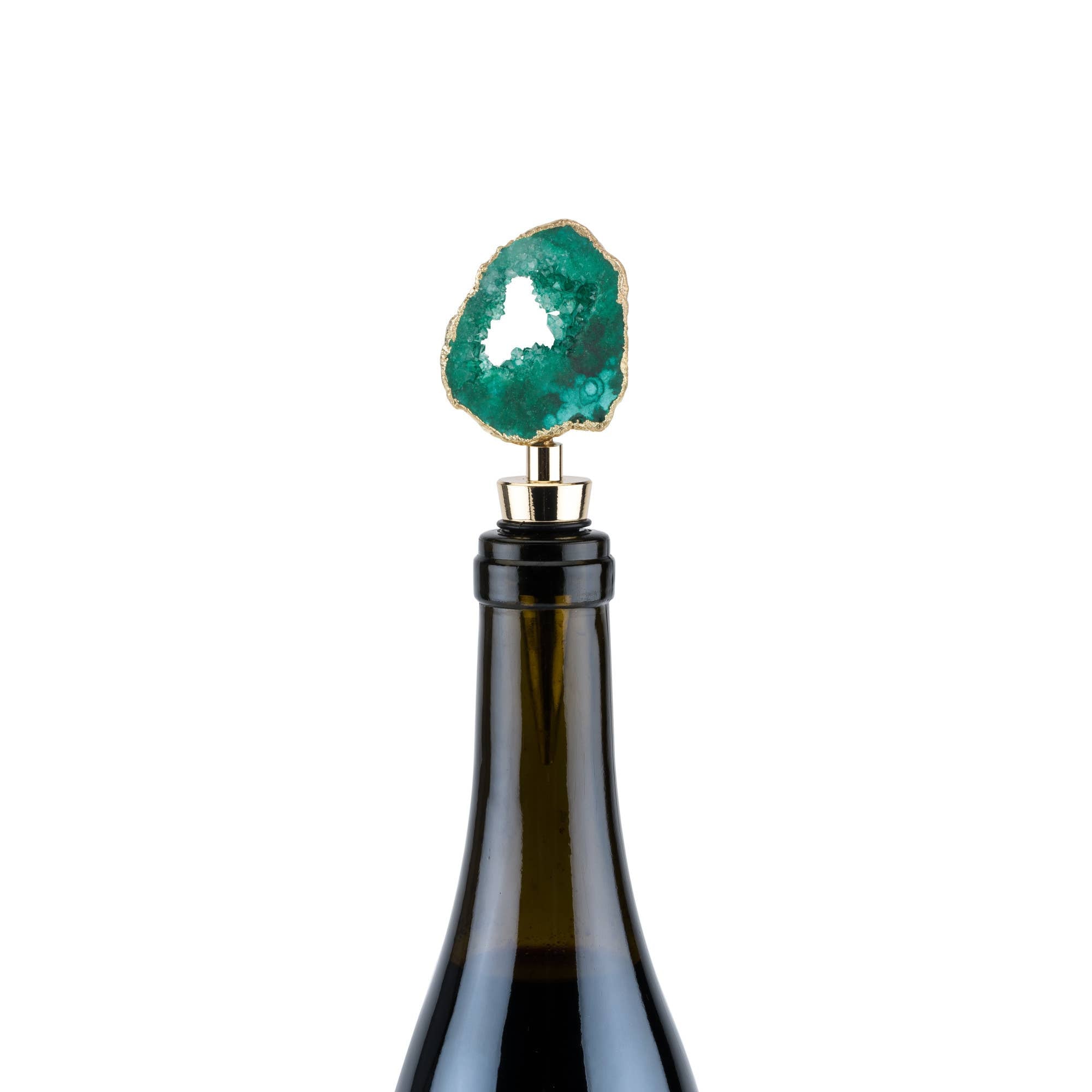 Gilded Assorted Geode Stoppers - Decor Addict, LLC