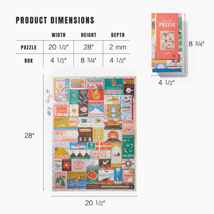 1000 PIECE PUZZLE, Travel Facts, Firelight - Decor Addict, LLC