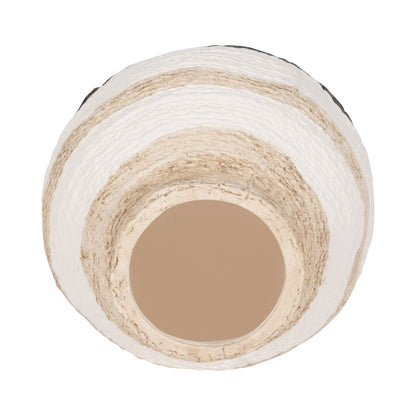 7" Striped Woven Textured Vase, Multi - Decor Addict, LLC