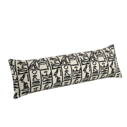 Ramesses Lumbar Pillow: Tan / 12" x 24" - Decor Addict, LLC