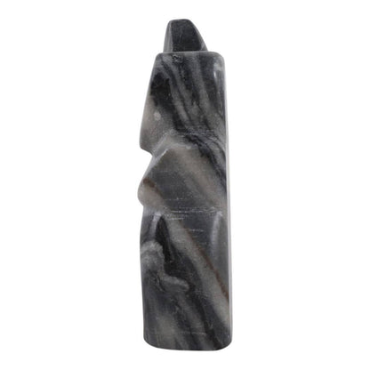 Sculpture - Gray Marble Decorative Carved Angel, 6 in. - Decor Addict, LLC