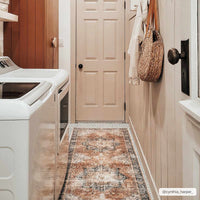 Rosman Distressed Washable Rug - Decor Addict, LLC