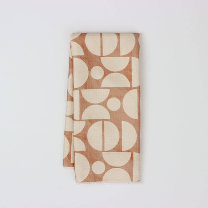 Mocha Geo Dish Towel - 16''x24'' - Decor Addict, LLC