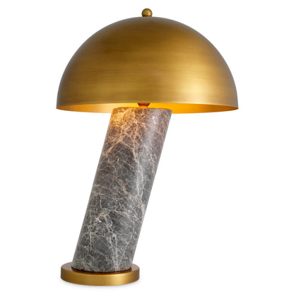 Daniel Grey Marble Table Lamp by Eichholtz