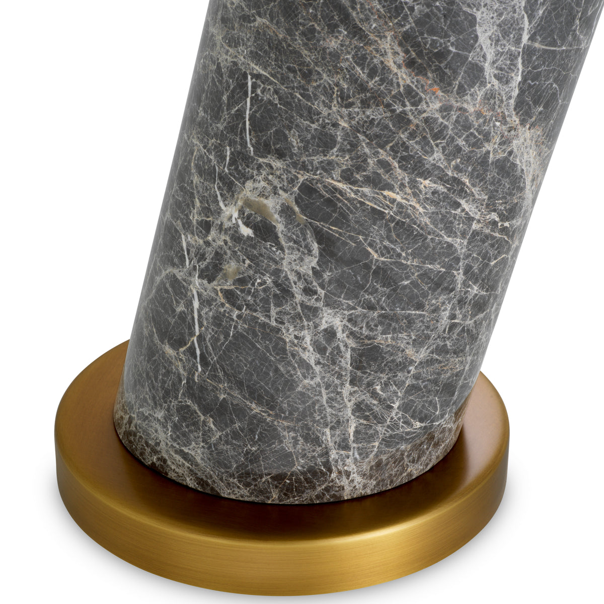 Daniel Grey Marble Table Lamp by Eichholtz, marble base and brass detail