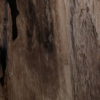 Wood Marble Top Stacked Ring End Table - White, 22 in. - Decor Addict, LLC