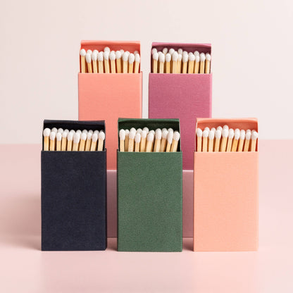 Iridescent Color Matchbox with White Matchsticks: Iridescent Black - Decor Addict, LLC
