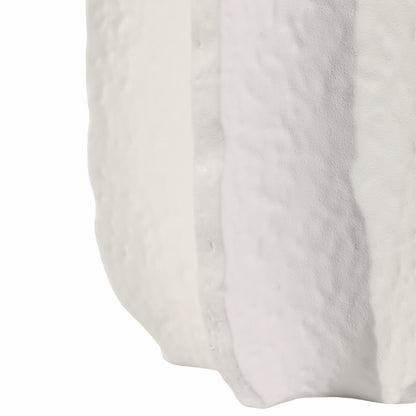 24" Textured Jagged Table Lamp, White - Decor Addict, LLC