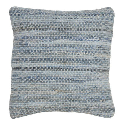 Denim Chindi Throw Pillow: Denim / Down Filled / 16"x23" - Decor Addict, LLC
