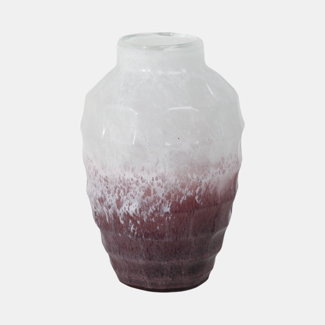Glass 12"H 2-Tone Vase - Thumbnail 3