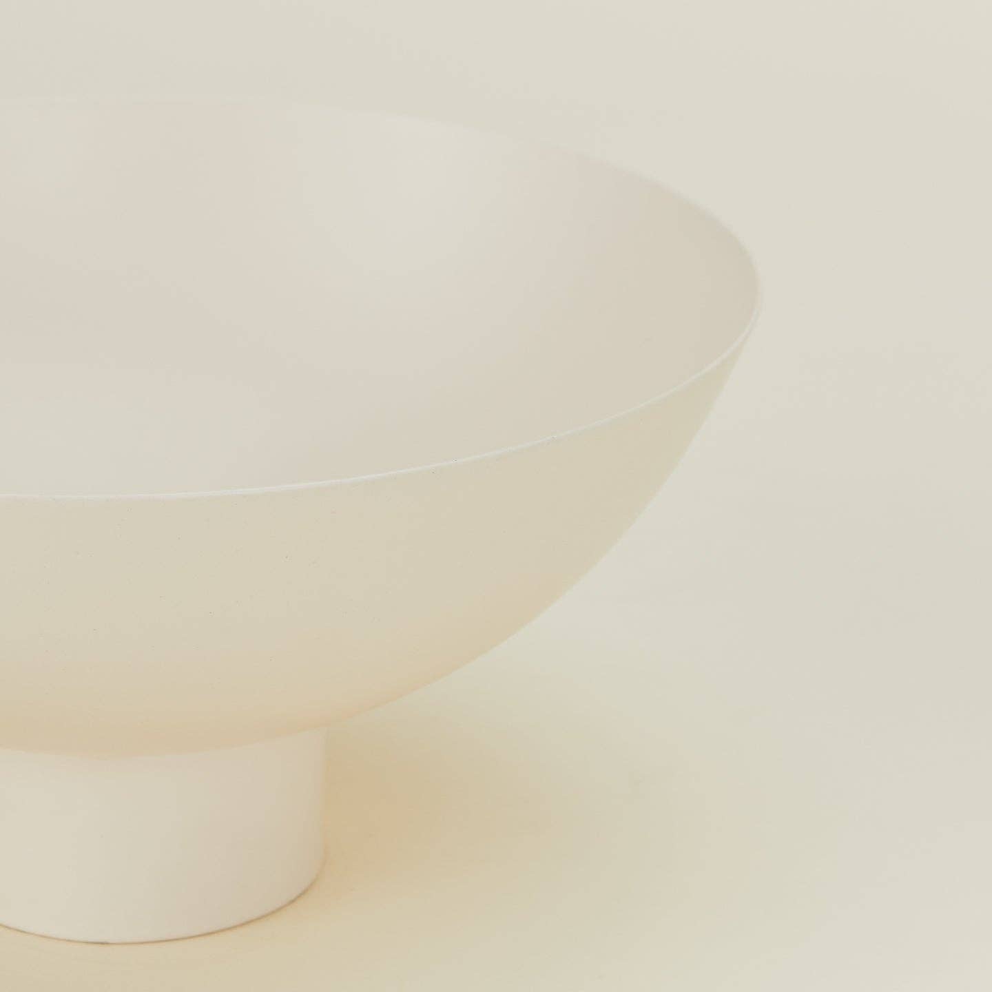ESSENTIAL FOOTED BOWL - IVORY: MEDIUM - Decor Addict, LLC
