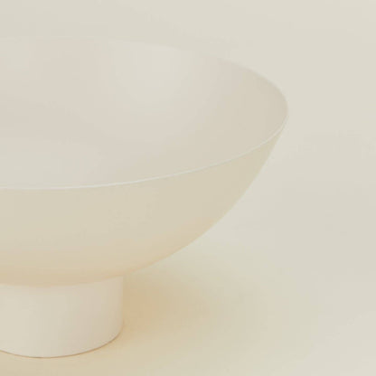 ESSENTIAL FOOTED BOWL - IVORY: MEDIUM - Decor Addict, LLC