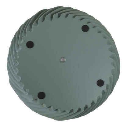 S/2 8/12" Curvy Lines Rounded Planter, Sage Green - Decor Addict, LLC