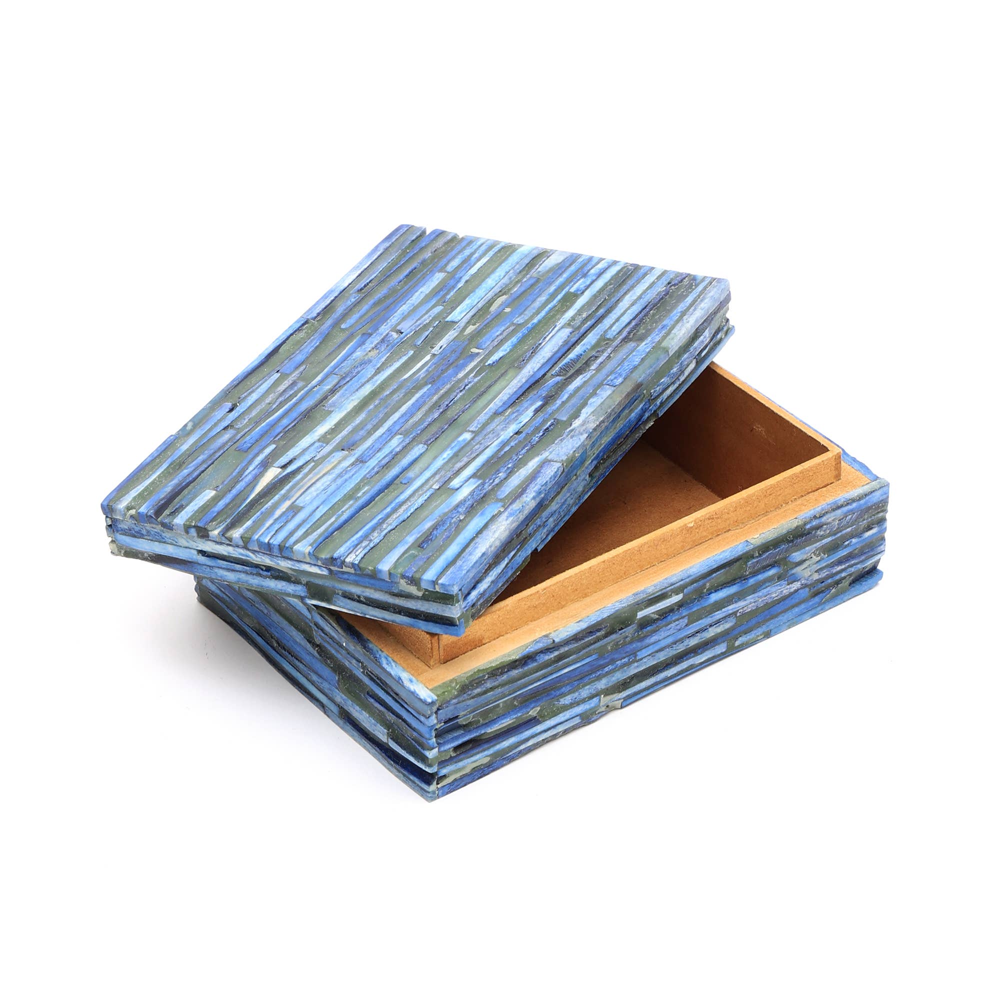 Decorative Storage Box with Bone Material-6.25X4.25X2" - Decor Addict, LLC
