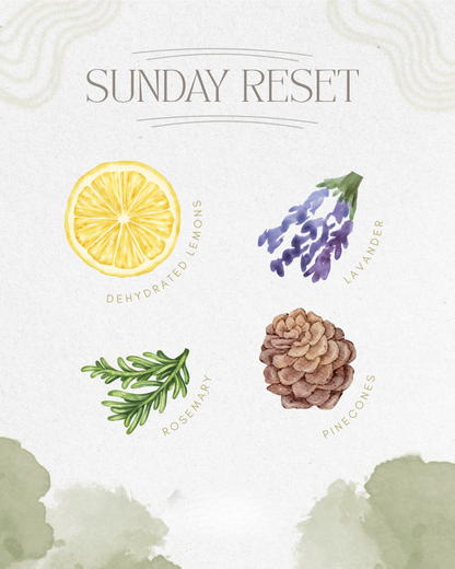 Sunday Reset Simmer Pot | Lemon Lavender Rosemary - Decor Addict, LLC