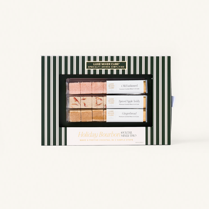 Holiday Bourbon Old Fashioned Mixer Cube Trio - Decor Addict, LLC