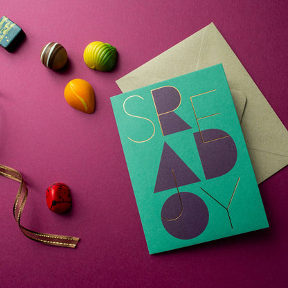 Spread Joy A6 Folded Card - Decor Addict, LLC