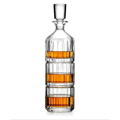 Parallels Stacking Decanter - Decor Addict, LLC