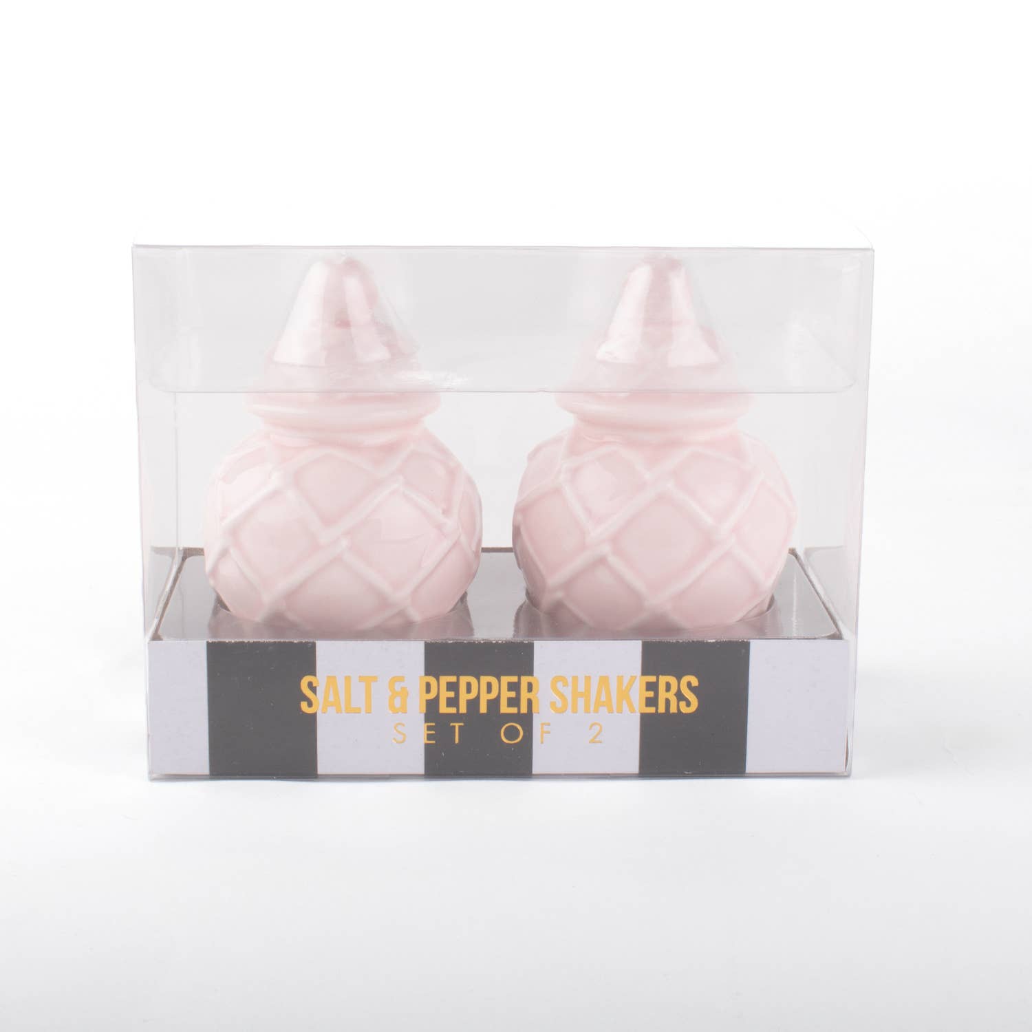 Pink Textured Jar Salt & Pepper Shaker Boxed Set - Decor Addict, LLC
