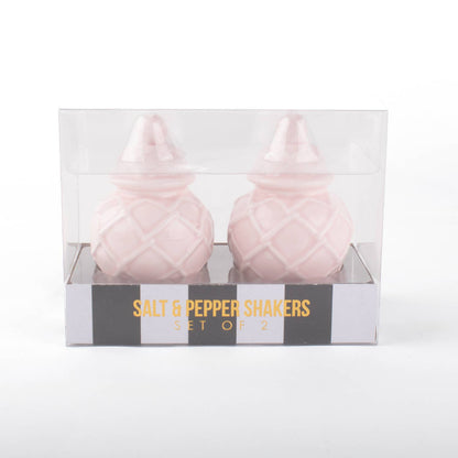 Pink Textured Jar Salt & Pepper Shaker Boxed Set - Decor Addict, LLC
