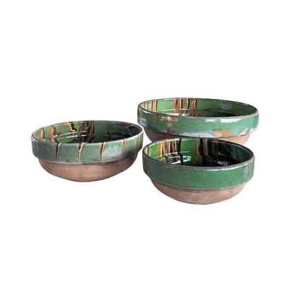 Cottage Crafted Bowl: Marbleized Blue / Medium