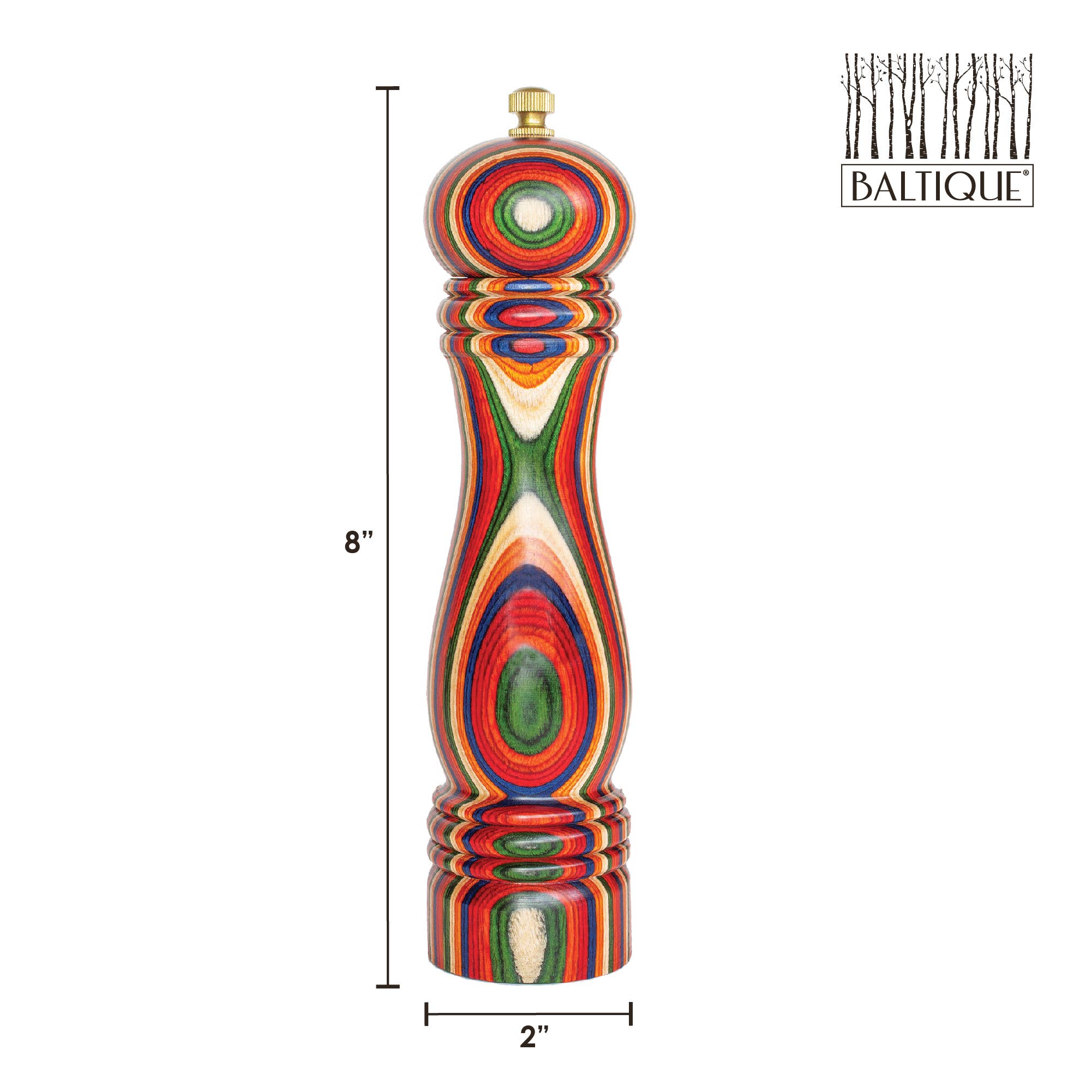 Baltique Marrakesh Pepper Grinder with Adjustable Mill - Decor Addict, LLC